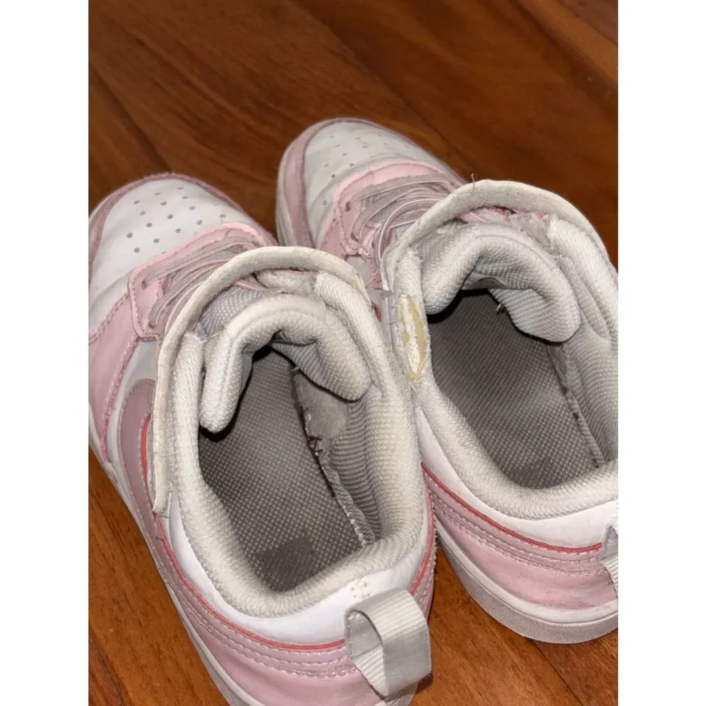 Nike Kids Pink and White Athletic Sneakers Size 3Y